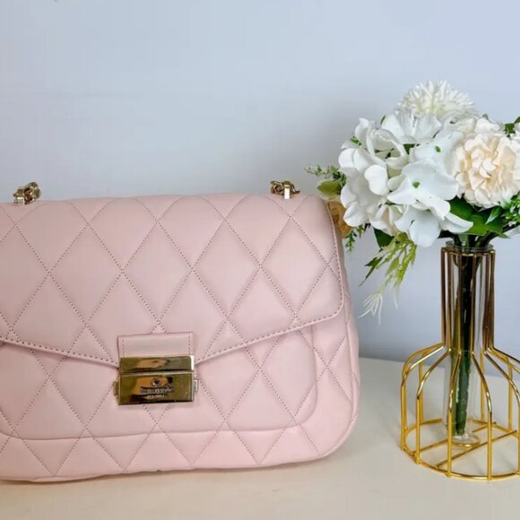 Katte Spade Carey Quilted Shoulder Bag Crossbody Leather - Picture 5 of 8